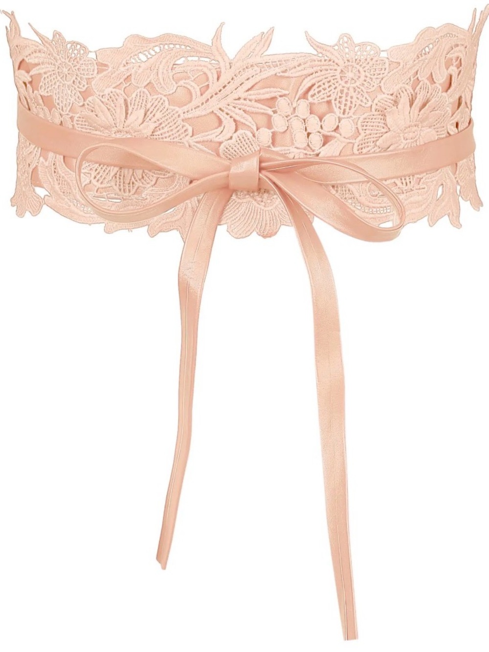 33L WMNS Pink Lace Wide Waist Belt Wrap